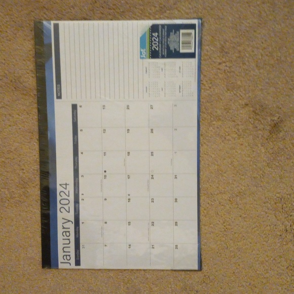 2024 Monthly Page Desk Calendar - Picture 1 of 6